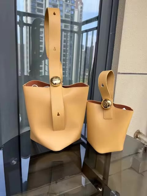 The Luxe Pebble Bucket Bag