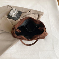 Chic Suede Tote- Suede Leather