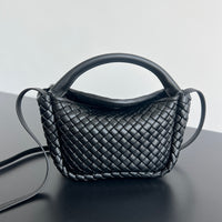 Woven Leather Mini Bag