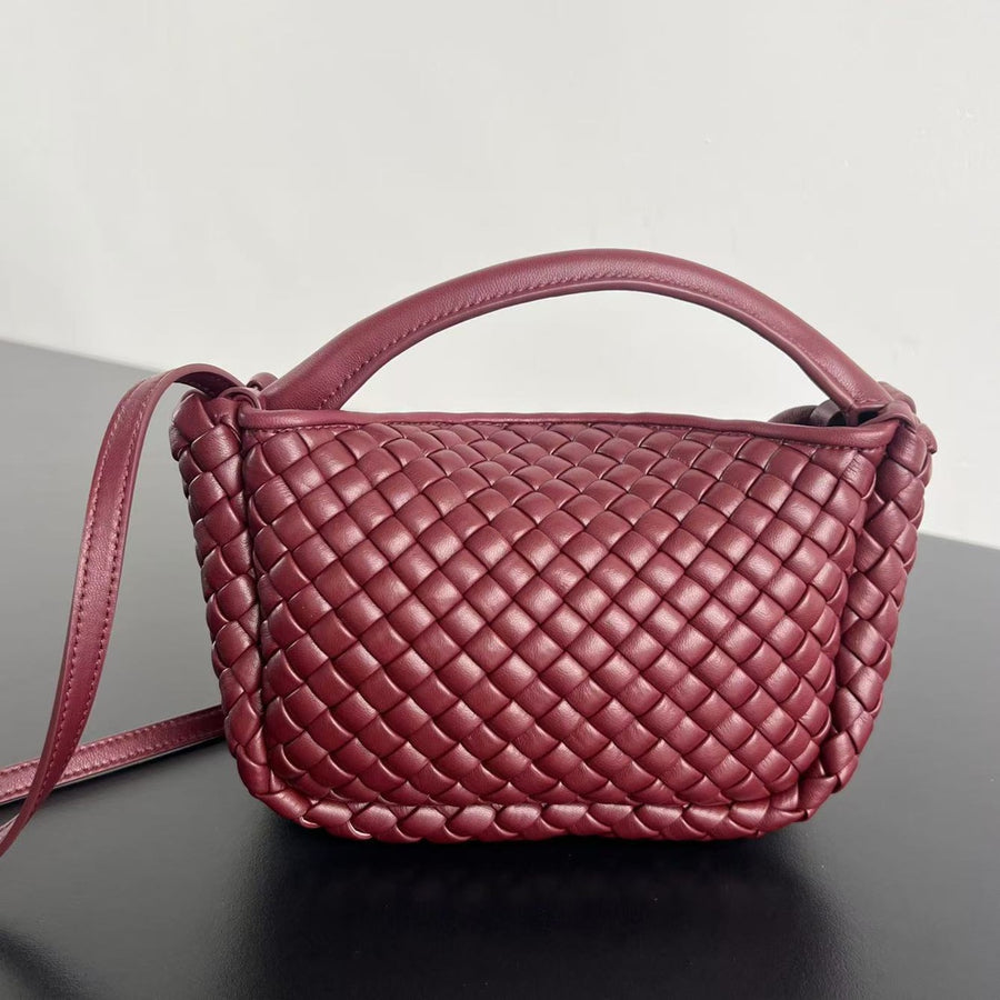 Woven Leather Mini Bag